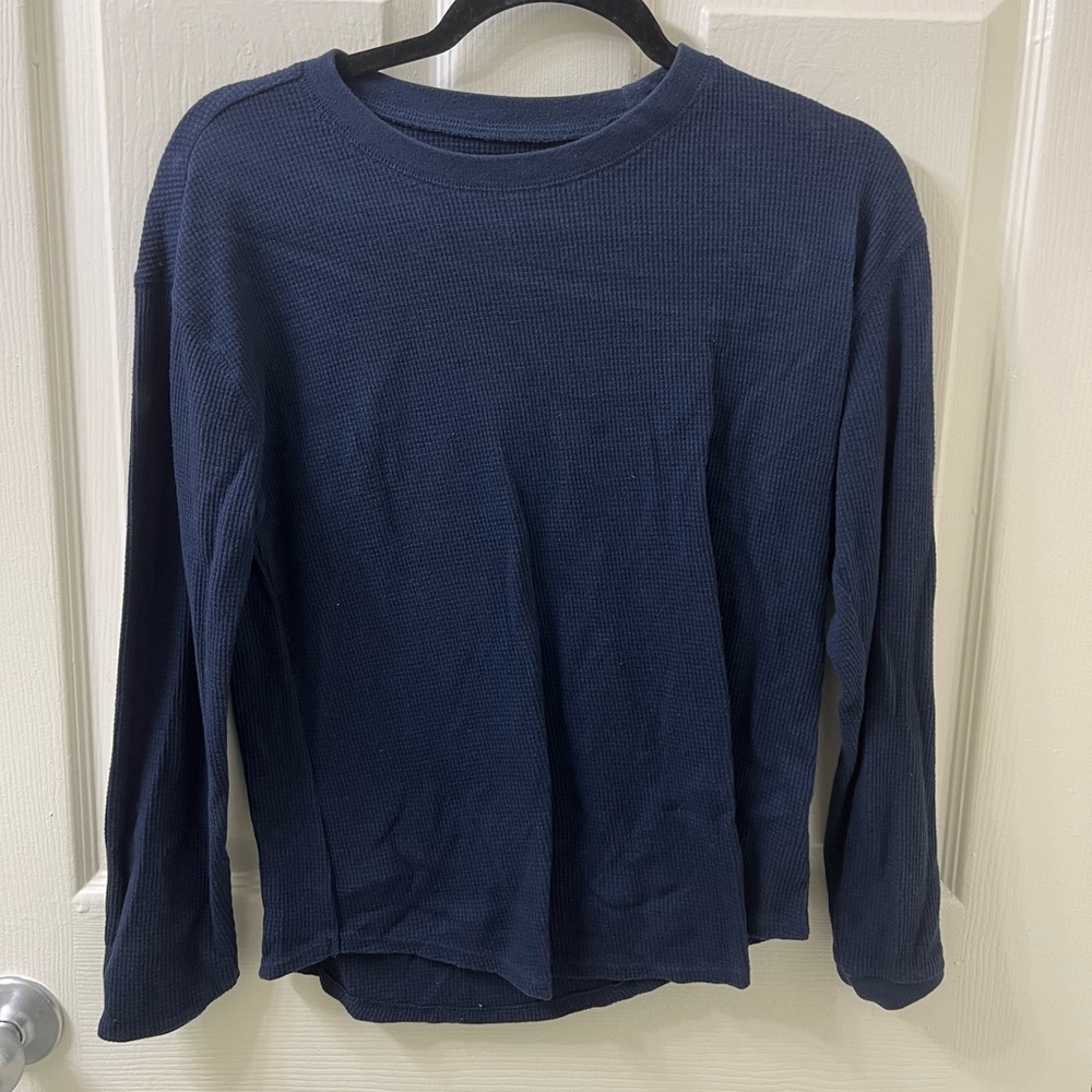 Time and Tru Navy Long Sleeve Tee